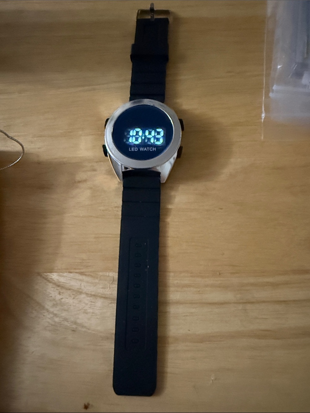 LED Digital Sport Watch - Black Silicone Strap
